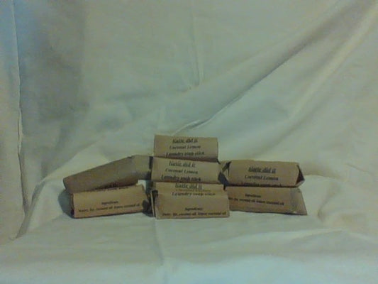 coconut lemon laundry stain  Castile soap stick