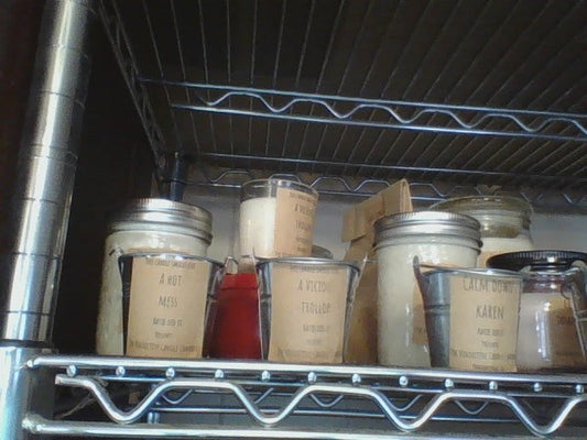 Let's get lit All Natural Soy wood wick  Candle 2oz. bucket